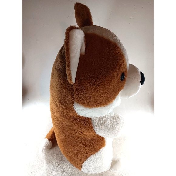 Corgi Dog Plushie Red Fawn Pied 24" Plushie - Picture 5 of 5